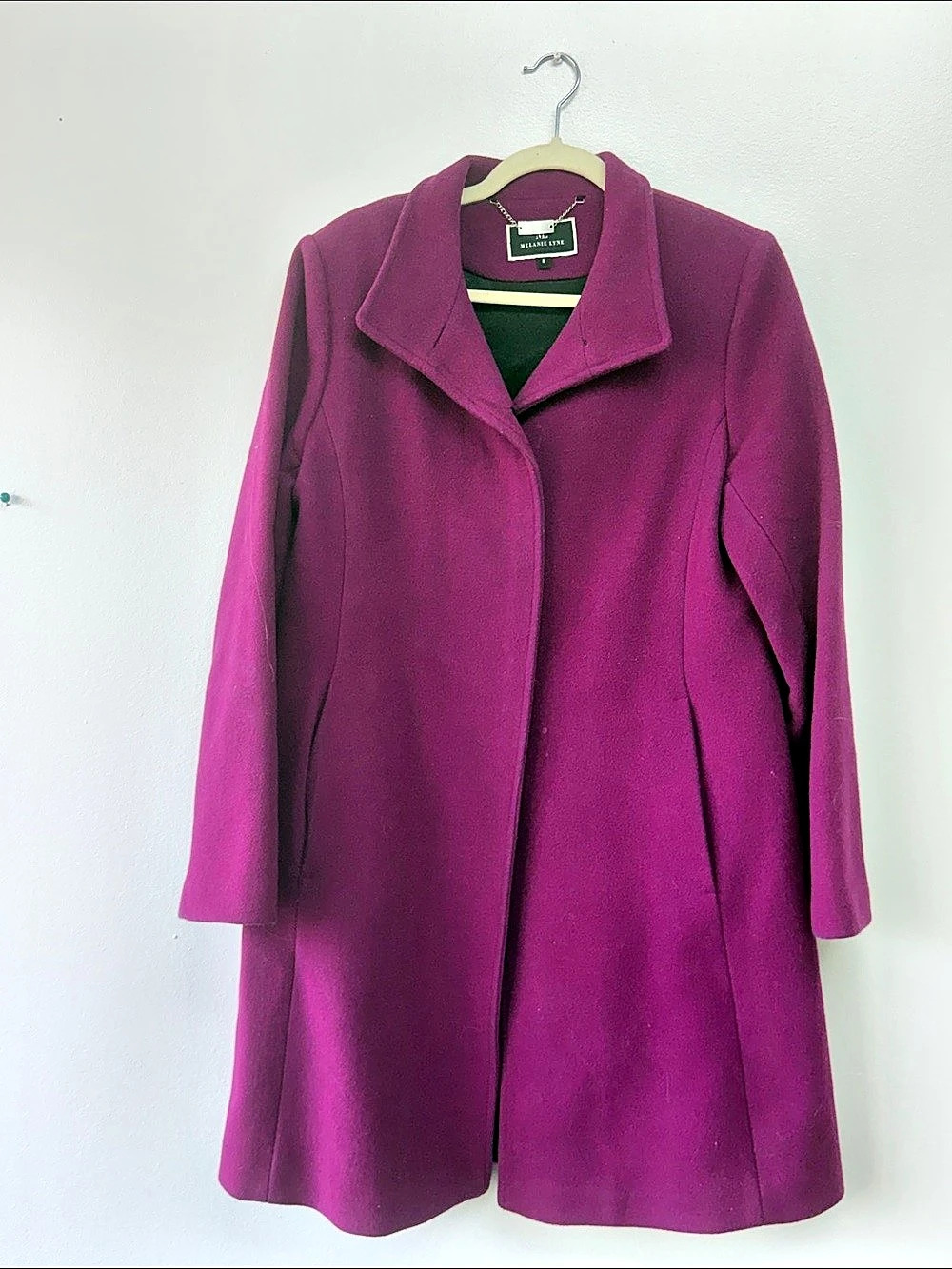 Melanie Lyne Women's Wool Blend Coat Size Medium